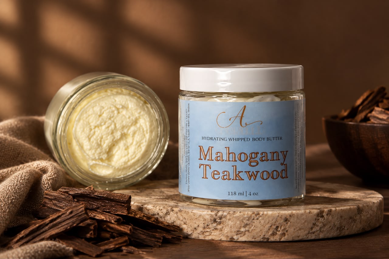 Mahogany Teakwood whipped body butter